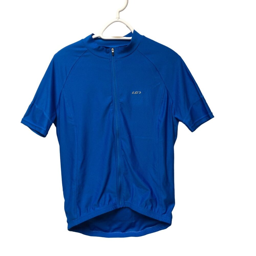 Louis Garneau Blue Cycling Jersey Mens Size Medium Athletic Shirt NEW